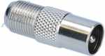 Fuba Coax Plug/f-socket - Ovz 070 Coax Plug-f-socket, Adaptor Adaptable For Fuba Ovz070