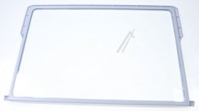 Pane - C00648532 488000648532 R Glass Shelf(w white Frame)1400 [Whirlpool Indesit]