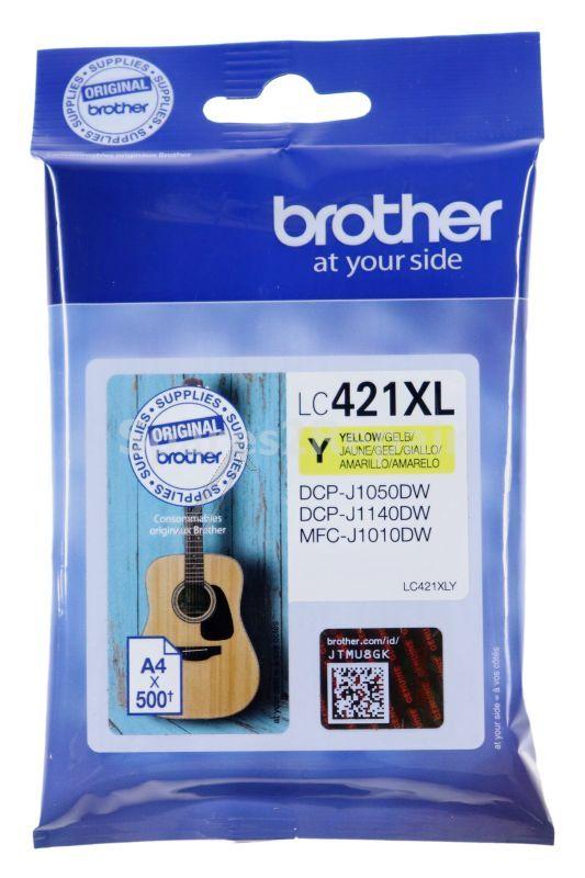 Brother Cartridge - Lc421xly Brother Ink Cartridge Lc421xly Yellow 0 5k