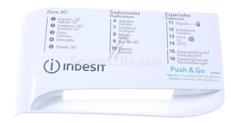 Washing Machine And Tumble Dryer Door Handles - C00728901 488000728901 Handle Draw inx-rapid-nel21-sp-p [Whirlpool Indesit]