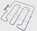 Grill Heating Element - C00861560 488000861560 Heating Element Grill 1600w 230v [Whirlpool Indesit]