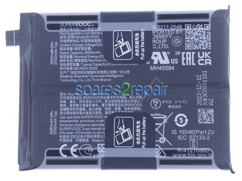 Oneplus Phone Battery Packs - 621035000070 Lithium-ionen-akku Oneplus Ace3-12r Pje110-cph2609-cph2611 Blpa33 5360mah B416 Cn-us-eu Für