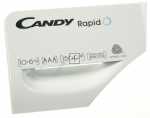 Detergent Dispenser Cover - 43029253 Detergent Dispenser Cover [Candy Hoover]