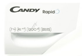 Detergent Dispenser Cover - 43029634 Detergent Dispenser Cover [Candy Hoover]