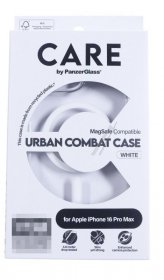 Panzerglass Leather Bag Gsm - 1340 Care By Panzerglass Flagship Case Transparent Urban Combat With White Magsafe Iphone 24 Pro
