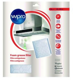 Grease Filter - C00380031 484000008526 Universal Filter With Saturation Indicator 140g-m² 470x970mm [Whirlpool Indesit]
