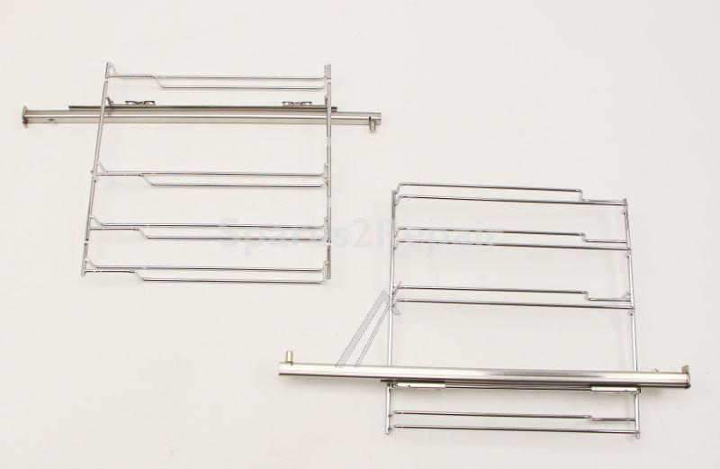 Telescopic Slideout Oven Grills - 11066168 Grid Hook In Rack Assembly Pair [Bosch Siemens]