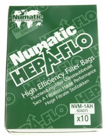 Sqoon Vacuum Cleaner Bags - 42126-t Staubsaugerbeutel Alternativ Fur Numatic Nvm 1ah 130-150 Modelle