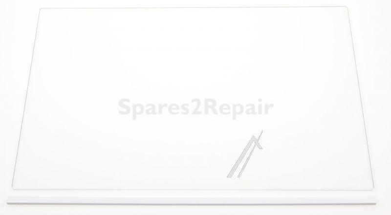 Vegetable Drawer Cover - 20902838 Crisper Glass Shelf 345+swprf(ext) Gr Sp [Vestel]