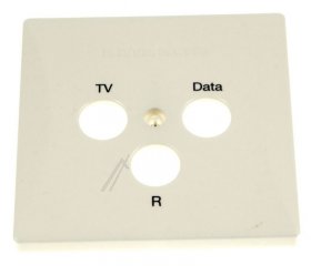 Kathrein Blanking Plate Aerial Socket - Esz 54 Abdeckplatte 3-loch FÜr Modem-steckdose Bedruckt Mit Tv-data