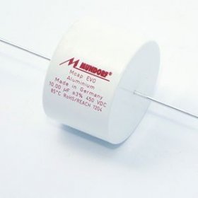 Mundorf Foil Capacitor - 0,22uf-450v Audio Filmcap. Axial 85° 16x14mm