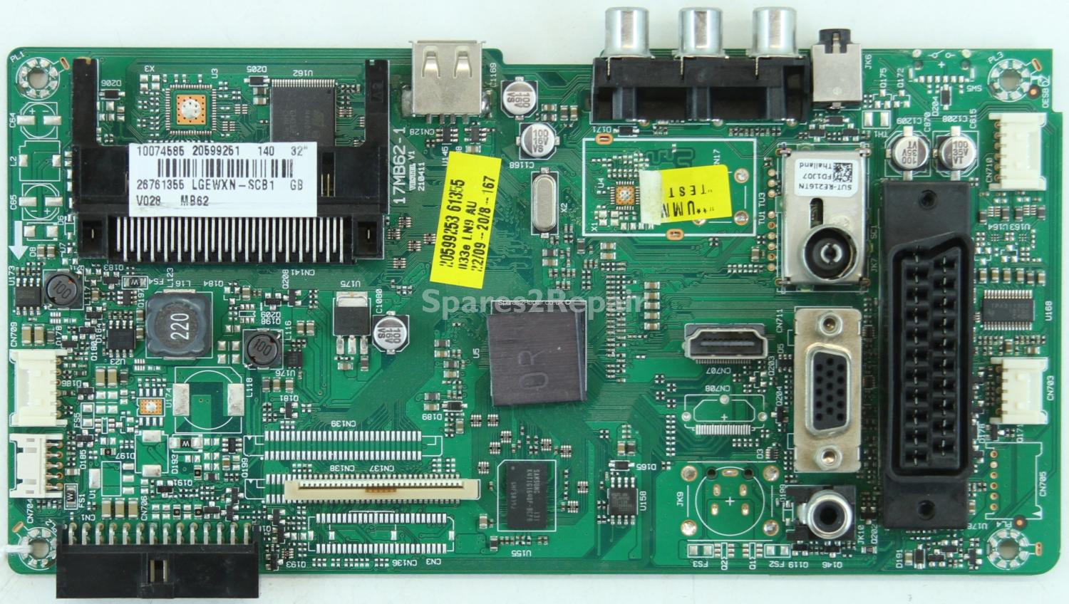 Alba LCD32ADVD - Main AV - 20599251 - 17MB62-1 V1 - 210411