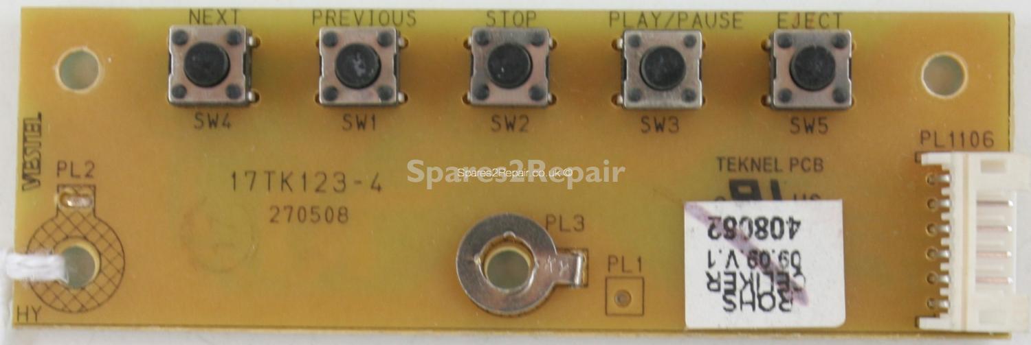 Acoustic Solutions LCDW22DVD95F - Buttons - 17TK123-4 - 270508