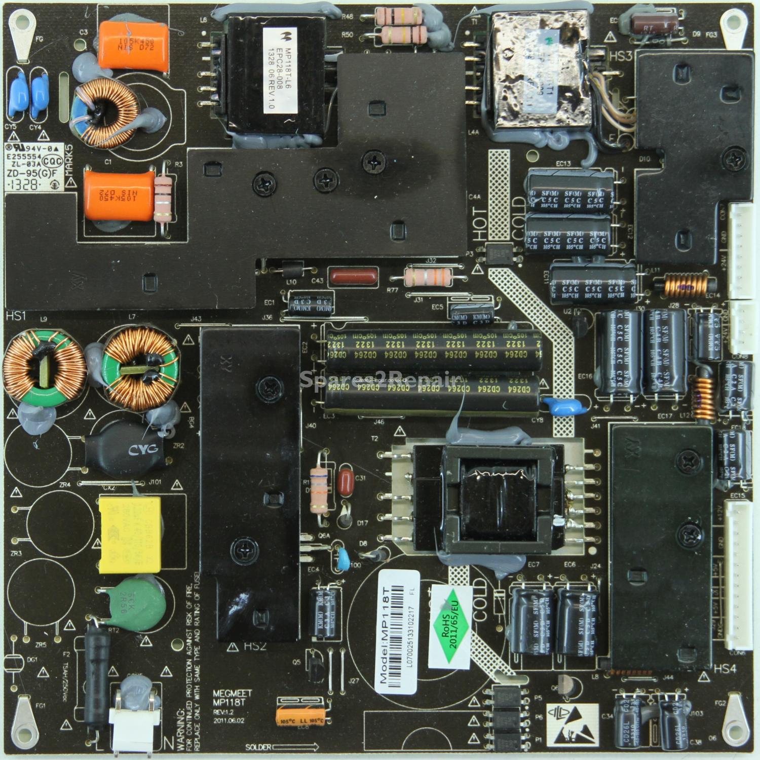 Baird 42 Inch - Power Supply - MP118T - REV:1.2