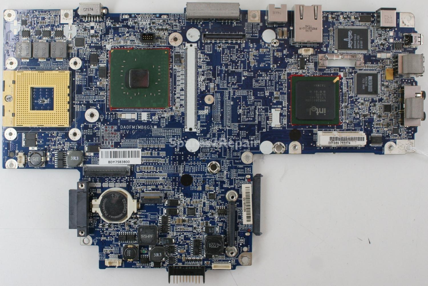 Dell Inspiron 6400 - Motherboard - DA0FM1MB6G3 - REV:G