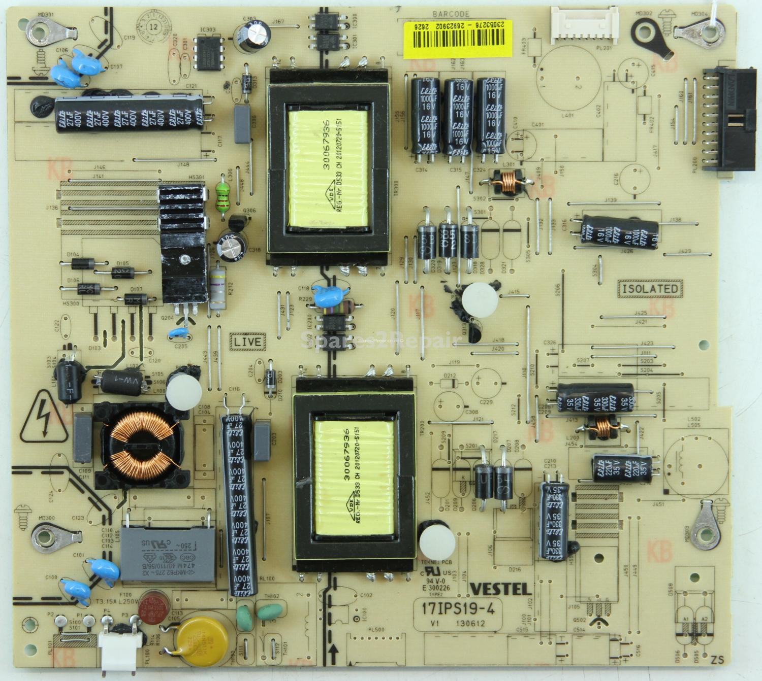 Hitachi 32H8L02 - PSU - 23053276 - 17IPS19-4 V1 - 130612