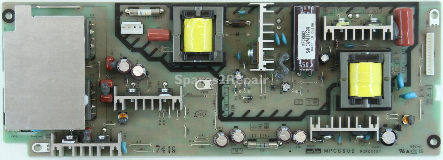 Panasonic TX-26LXD70 - PSU - MPC6602 - PCPC0007