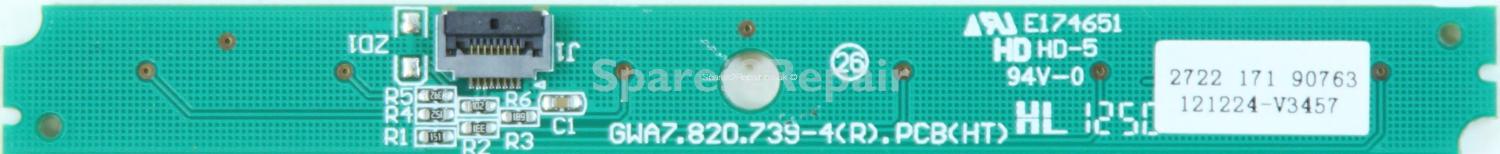 Philips 47PFL6008S-12 - Buttons - 2722 171 90763 - GWA7 820 739-4(R) PCB(HT)