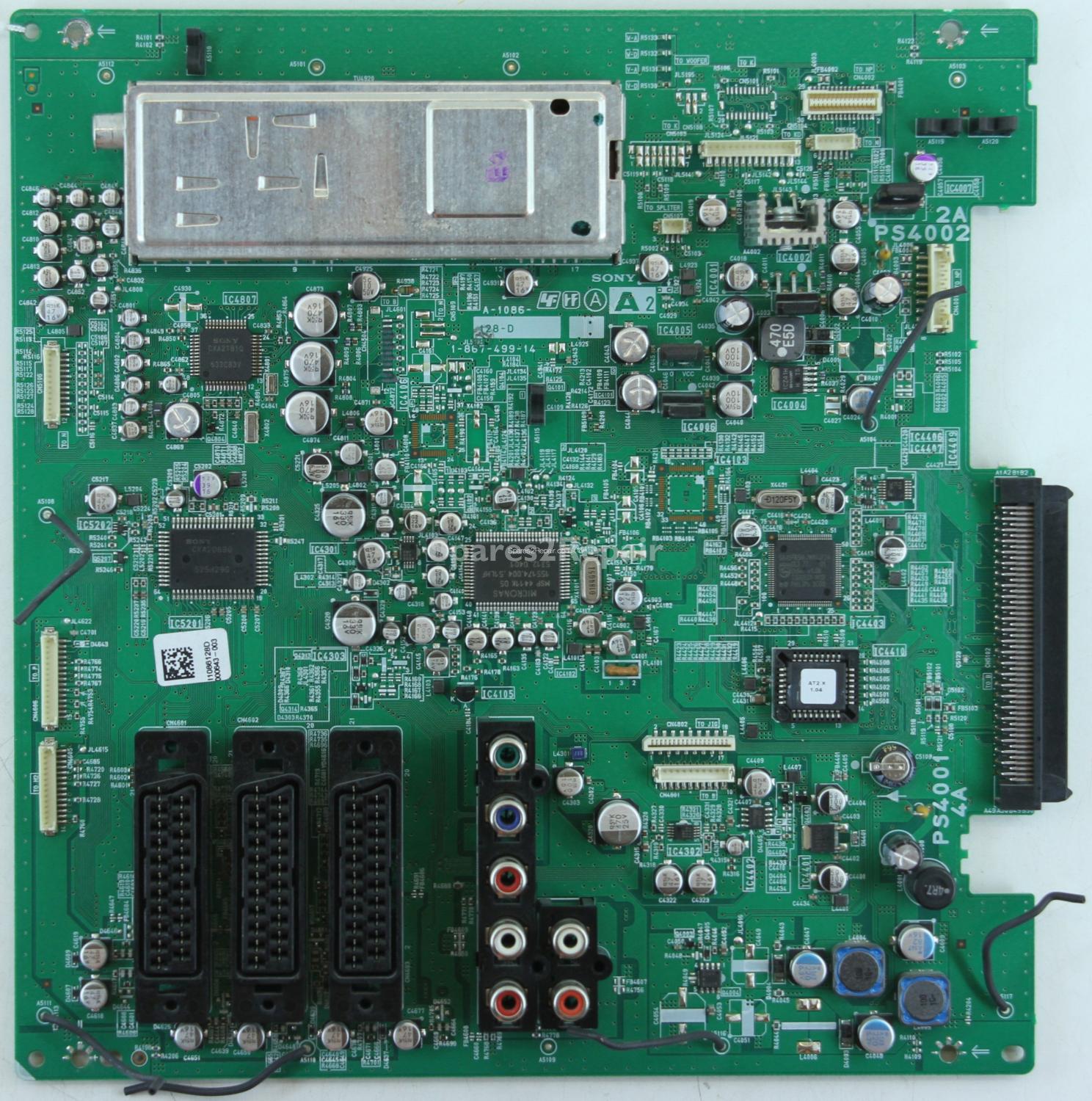Sony KDL-V40A12U - Main AV - 1-867-499-14 - A-1086-128-D